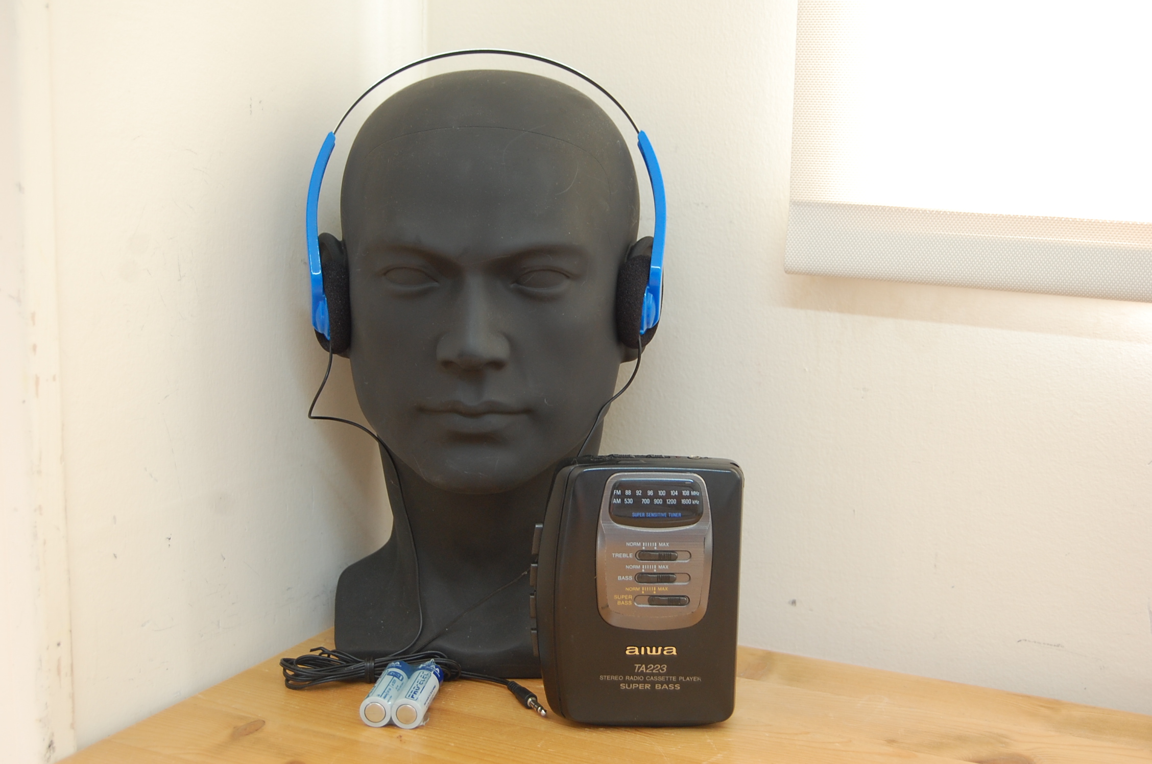 REFURBISHED Aiwa TA223 Walkman Stereo Radio Cassette Player New Belt Retro